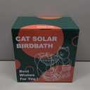 Garden Decor Cat Birdbath Statues, Solar Statues Decor with Butterfly Garden Decor for Home House, Yard Art Lawn, Ornaments, Porch Patio, Balcony - Birthday Gifts for Grandma Mom Women