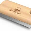 Pawaboo Deshedding Brush for Dogs & Cats, Dog Hair Removal Comb with Ergonomic Gripping, Wooden Grooming Shedding Brush for Short Hair Dogs and Cats, Hangable Pet Cleaning Comb Supplies, 5.1 Inch