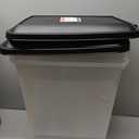 IRIS USA Dog Food Storage Container with Wheels, Airtight Lid, 2-Cup Scoop, Up to 30 Pounds Pet Food Storage, Built in Scoop Storage in Lid, Pet Food Bin, Portable, BPA Free, 2 Pack, Gray/Dark Gray