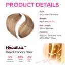 REECHO Clip in Hair Volumizer, 2PCS 12 inch Short Thick Clip in Hairpieces Adding Extra Volume Hair Extensions for Women (Golden Brown with Highlights)