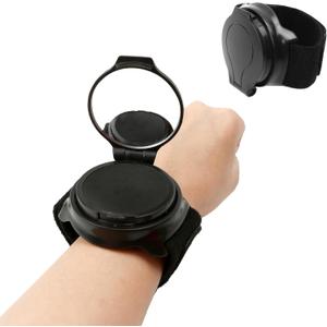 Stay Safe on the Bike with Wearable Cycling Rear View Mirror - 360Adjustable for a Wide Angle View, Easily Attachable to Wrist with an Adjustable Band