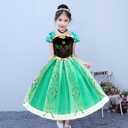 Princess Anna Costume Dress up Accessories for Girls Anna Cosplay Accessories Christmas Gifts Set Gloves Tiara Crown Necklace Wand Earrings Ring Princess Accessories, 3-10 Years Old