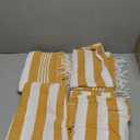 Utopia Towels 4 Pack Turkish Beach Towel, 40 by 72 Inches, 100% Cotton, Oversized Sand Free Lightweight Quick Dry, Prewashed for Soft Feel, Large Turkish Peshtemal Towel for Travel, Buff