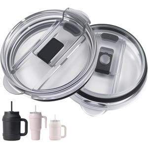 Compatible with Reduce Tumbler Lid Replacement,2Pack eak-Proof Lids Replacement Compatible with Reduce 40/50oz Tumbler,Splash Proof,Wear-Resistant.