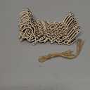 12 Pcs Reserved Signs for Wedding Row Reserved Seating Signs for Chairs Rustic Wooden Hanging Tag with Rope for Wedding Ceremony Church Pews Restaurant Decoration(Wood)