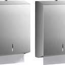 Paper Towel Dispenser Wall Mount - Multifold Trifold Paper Towel Dispensers, Large Capacity Stainless Steel Tissue Holder, Suitable for Bathrooms and Public Places