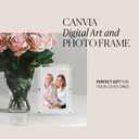 Canvia Kinetic Digital Art Frame - Smart Picture Frame to Play Full HD Video, Photo, or Images on Loop - Acrylic Frame, 4 GB Memory with Battery (10F)