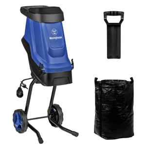 LawnMaster FD1503 Electric Wood Chipper Shredder 15-Amp 1.8-Inch Cutting Diameter Max 14:1 Reduction ( Missing Bag)