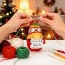 Cute Christmas Stocking Stuffers White Elephant Gifts for Her Him Friends Coworker Neighbors Women Men, Christmas Tree Ornament Hanging Decoration Desk Decor, Crochet Gnome