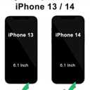 DEERLAMN Case for iPhone 13/iPhone 14 6.1-Inch with Slide Camera Cover+Screen Protector(2 Packs),Rotated Ring Kickstand Military Grade Shockproof Protective Cover-Olive Green