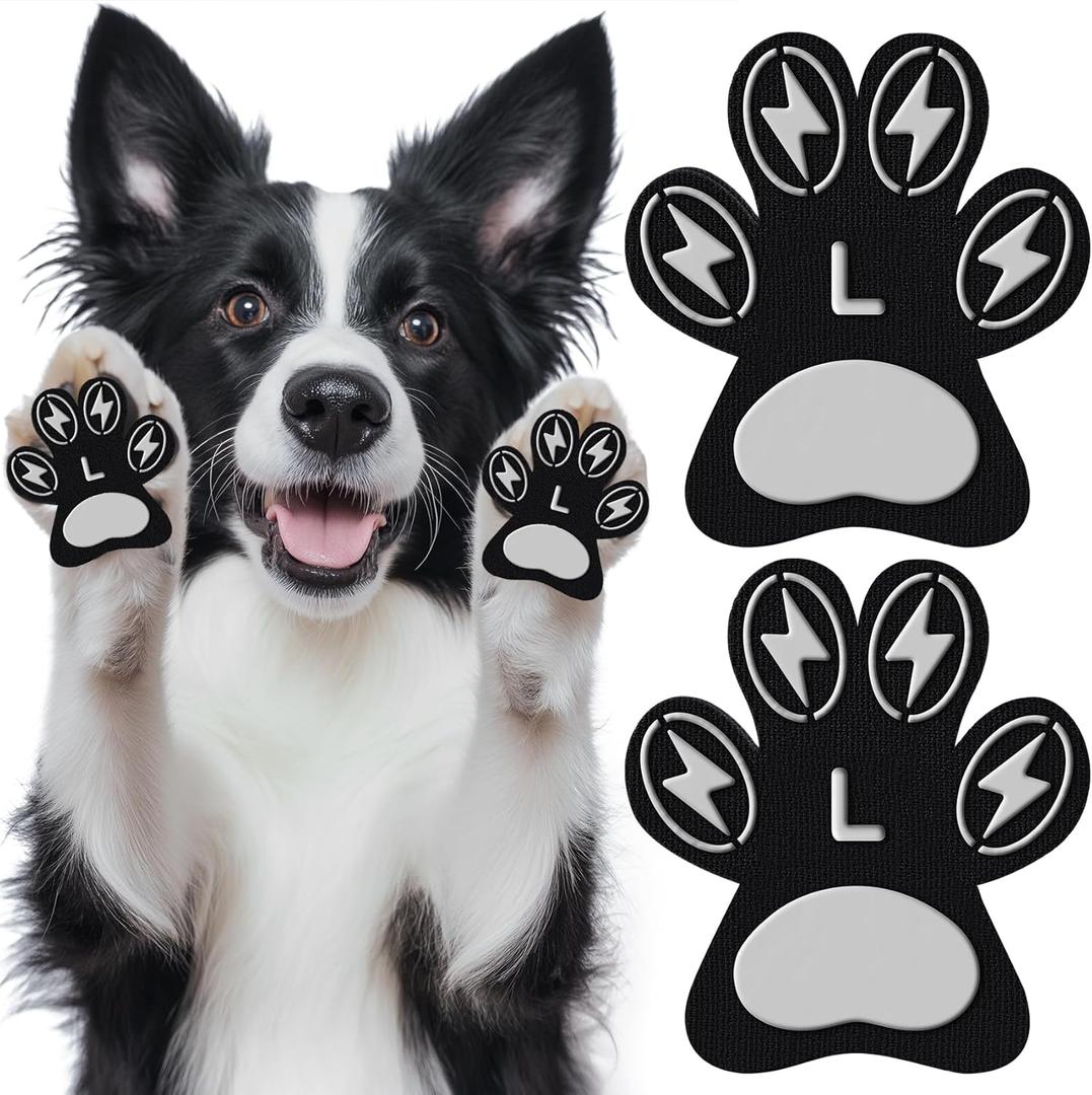 Anti-Slip Dog Paw Protectors for Senior Dogs - Traction Pads for Hardwood Floors & Hot Pavement, Durable Dog Paw Grips with Strong Traction (5 Sets, 20 Pcs) L (L -1.9''1.6'')