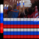 Junkin 72 Pcs 4th of July Glow Sticks Bulk 15.8" Red White Blue Foam Independence Day LED Glow Sticks with 3 Flashing Mode Star Pattern Patriotic Light for Memorial Day Birthday Party