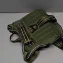 Dog Harness for Large Dogs Heavy Duty, Tactical No Pull Dog Harness with Molle System, Easy On and Off Service Dog Vest, Breathable Padded, Adjustable Reflective Pet Vest for Walking Hiking Training (L(Neck:18-24",Chest:25-36"),45-80 lbs, Green)