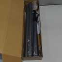 Closet Rods for Hanging Clothes, 17-54 Inch No-Cut Stepless Adjustable Closet Rod, 1.3 Inch Heavy Duty Metal Closet Hanging Rod with Brackets, Black Closet Bar for Closet, Laundry Room, RV, Wardrobes