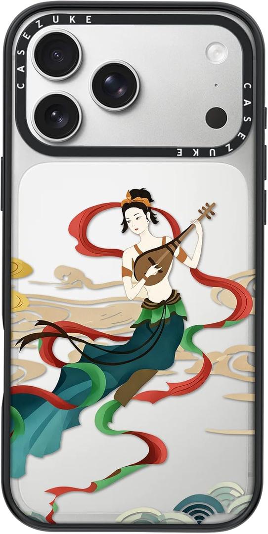 Clear TPU Phone Case Cover for iPhone 17 Pro Max with Design, Drop Protection, Cute Case for Girl Women, Chang'e Flies The Sky