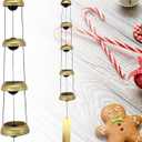 ASTARIN Copper Wind Chimes, Temple Wind Chime with 5 Bells, Feng Shui Wind Chimes for Home Yard Outdoor Decoration, A Great Memorial Wind Chime for Someone who Loves Peace