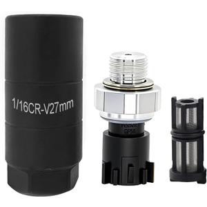 12673134 PS690 Oil Pressure Sensor & Socket for Chevy Silverado 1500 2500 3500 Express Avalanche Camaro Tahoe Colorado Cruze Equinox Suburban & GMC Savana Sierra Yukon Canyon Replaces 926041 (12673134 w/screen filter & Black Socket)