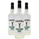 Owen’s Craft Mixers | Cucumber Mint 3 Pack | Handcrafted in the USA with Premium Ingredi-ents 750 ml Bottle | Vegan & Gluten-Free Soda Mocktail and Cocktail Mixer