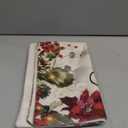 AOFANGGO Christmas Pillow Cover 12x20 inch Merry Xmas Throw Pillow Poinsettia Holly Holiday Decorations Farmhouse Rustic Xmas Cushion Cover for Bed Chair Sofa Couch