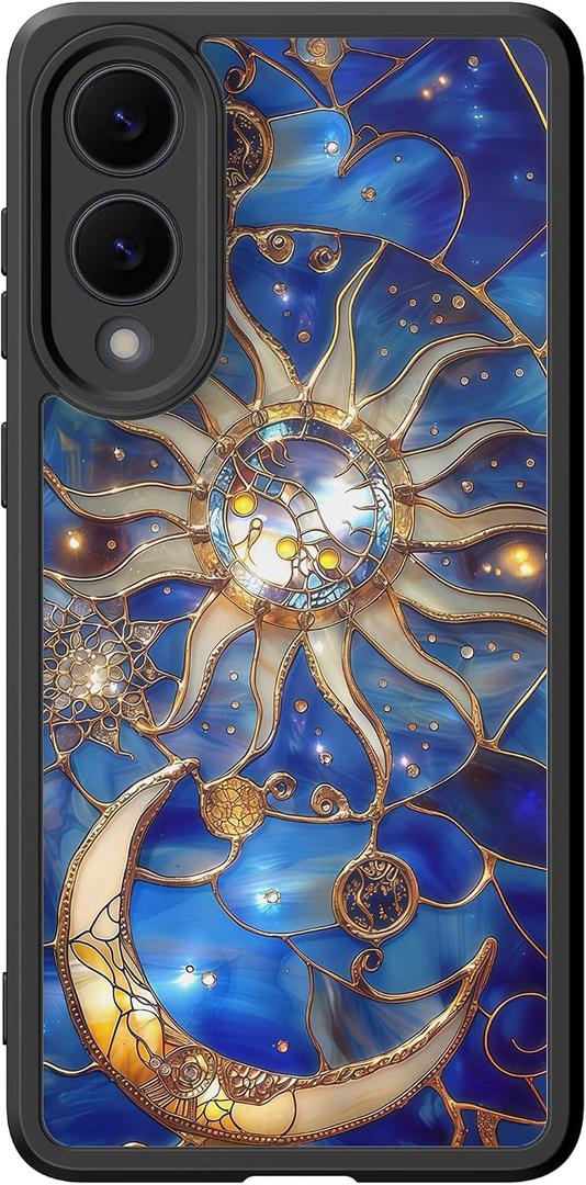 DEENAKIN for Samsung Galaxy S25 Edge Case Cute, Translucent Matte Cover | Compatible with Magsafe,Trendy Aesthetic Floral Retro Western Coquette Protective Slim Phone Case for Women Girls