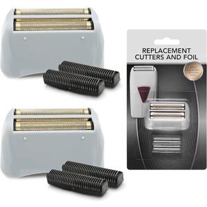 2 Pack Pro Shaver Replacement Foil and Cutters Compatible with Andis Foil TS-1 TS-2, ProFoil Lithium Foil Shaver, Replacement Blades and Foil