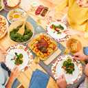 50Pcs Fall Leaves Paper Placemats Autumn Maple Leaf Dinner Mats Disposable Table Mats for Thanksgiving Harvest Party Table Setting