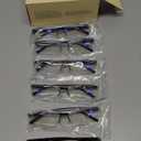 Reading Glasses Men,Spring Hinge Blue Light Blocking Readers,Anti Eyestrain Computer Magnifying Eyeglasses