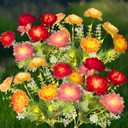 Solar Garden Lights Outdoor, 4 Pack 28 Solar Flower Lights, Waterproof Solar Lights Outdoor for Yard, Grave, Pathway, Landscape,Lawn, Party, Garden Decor, Gift for Women, Mom Grandma Mother's Day