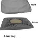 2 x Dog Bed Crate Cover Not Waterproof Hair Resistant Grey 35 x 22 Inch