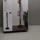 Umbra Flapper Coat Rack, Clothing Hanger, Umbrella Holder, and Hat Organizer, Great for Entryway, Black/Walnut (320361-048)