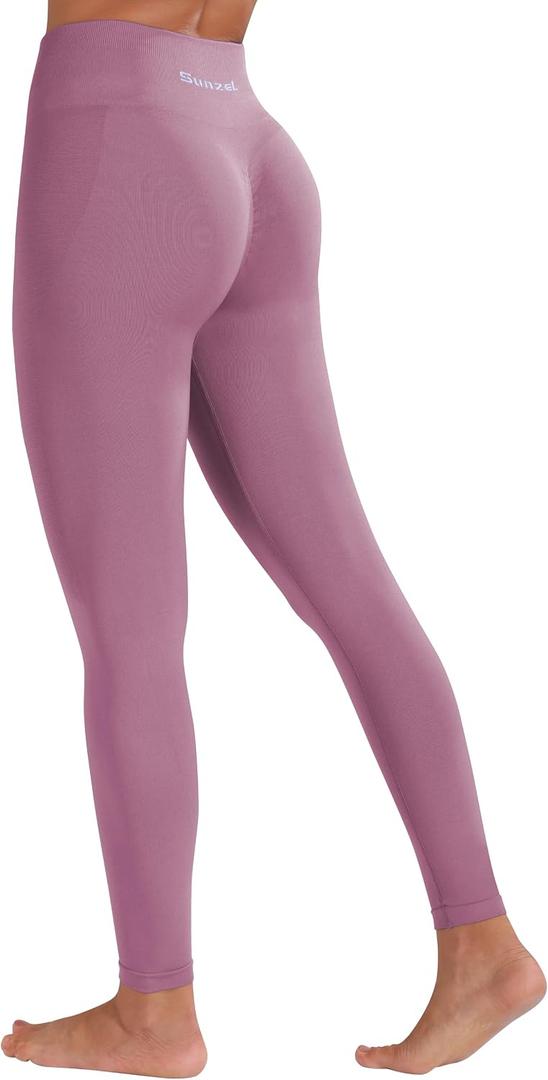 Sunzel Scrunch Butt Lifting Leggings for Women High Waisted Seamless Workout Leggings Gym Yoga Pants (Pink, L)