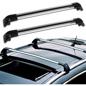 SCITOO Roof Rack Cross Bar for Volkswagen Tiguan 2010-2018 220LBS Cargo Bars Silver