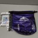 HEETA Dry Bag Waterproof for Women Men, 5L/10L/20L/30L/40L Roll Top Lightweight Dry Storage Bag Backpack with Phone Case for Travel Swimming Boating Kayaking Paddle Board Camping Beach Accessories (Bluish Violet)