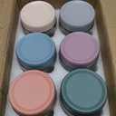 NETANY 6-pack 16 oz Overnight Oats Containers with Lids, Glass jars with Airtight Lids, Wide mouth Mason Salad jars, Glass Food Storage Containers for Snacks Yogurt Spice Sugar