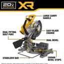 DEWALT 20V MAX XR 10 in. Double Bevel Fixed Miter Saw (Tool Only) (DCS714B)