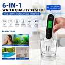 2026 Drinking Water Tester; Digital TDS Meter with Voice Announcement of Test Results; Suitable for Aquariums, Household Distilled Water, and Pool Water Testing Kits (White)