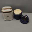 40oz Stainless Steel Vacuum Insulated Food Jar for Adults Wide Mouth Lunch Container with Spoon Fork and Carrying Bag Leak-Proof Soup Thermo Bento Box for Hot Food and Cold Food | Office, Travel Blue