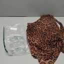 RoseSeek Women's Leopard Asymmetrical Halter Tops Sleeveless Slim Fit Summer Going Out Y2K Crop Tank Top M