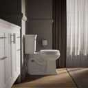 KOHLER 20455-0 Ridgewood Round Soft Close Toilet Seat, Quiet Close, Wood Toilet Seat, Home Essentials, White