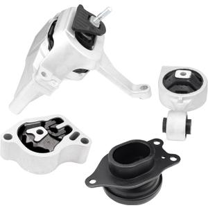 QRYIPPDM Engine Motor Mount Kit Compatible with 2007-2017 Altima 2.5L 4-Piece Set Replace OE A4339 A4340 A4350 A4353 11210-JA000 11220-JA000 11350-JA00A 11360-JA000