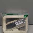 Soimeat Travel Clear Makeup Bag with Makeup Brush Bag, Leather Makeup Case Toiletry Bag, Portable Cosmetic Bag Case, Transparent Waterproof Cosmetic Organizer Storage Bag for Women, Medium, Off-White