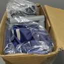 XVISHX 42x42 Inch Puppy Playpen with Cover, Dog Playpen for Puppies or Small Dogs, Pet Fence for Indoor & Outdoor, Sturdy Safety DogPen with Thickened Fabric, High-Strength Nylon Wire Mesh, Blue