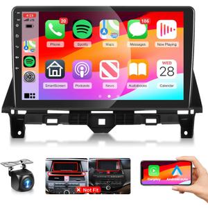 DSP Radio for Honda Accord 8th 2008-2012 Car Stereo with Wireless Carplay Android Auto,10.1 Inch 1080P Touch Screen EQ FM/RDS GPS Chip 26UIs 5.0Bluetooth WiFi AHD Backup Camera Mic 2G+32G