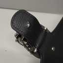 Women's Shoulder Bag,Genuine Leather Bag Tote Handbag,Cute Stylish Crossbody Bags Mini Clutch Purse for Work Shopping Outings (Black)