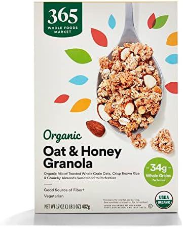 365 by Whole Foods Market, Organic Oat & Honey Granola, 17 Ounce Best by: 09 DEC 2025