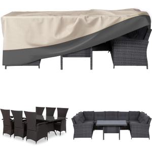 Rectangular Patio Dining Table Cover Waterproof Heavy Duty, 74"x54"x28" Outdoor Patio Furniture Cover/ Waterproof UV Snow Resistant