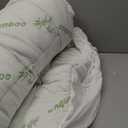 Ultra Soft Queen Size Mattress Topper - Viscose Made from Bamboo Pillow Top Mattress Pad for Back Pain Relief - Naturally Cooling for Hot Sleepers, Green