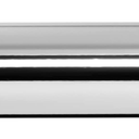 Ivilon Window Curtain Rod Decorative End Cap Design, 1 Inch Rod, 48 to 86 Inch. Chrome