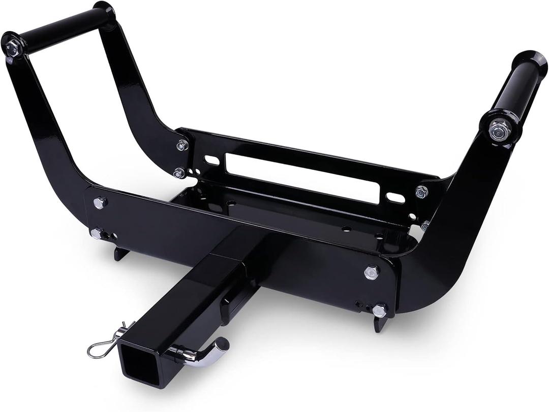 X-BULL Winch Cradle Universal Mount Plate for Recovery WinchesSuitable winches for 13500 lbs, 13000lbs, 10000lbs, 9500lbs,etc