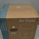 OLIXIS Air Fryer 6 Quart with Window Square Air Fryer 12-in-1 Air Fry, Roast, Reheat, Dehydrate, Bake, Steam, Fries, Custard, Chicken, Wings, Sea Food, Vegetabels,400F Beige